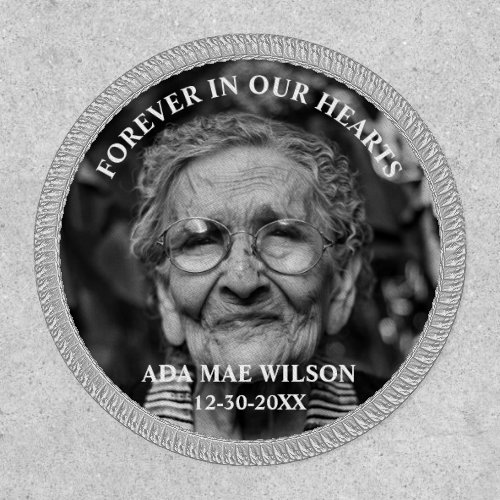 Custom Iron On Patches 4 In Memory Forever In Our Hearts Photo Patch