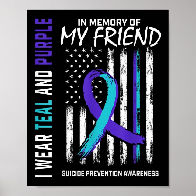 In Memory Friend Suicide Awareness Prevention Amer Poster (Front)