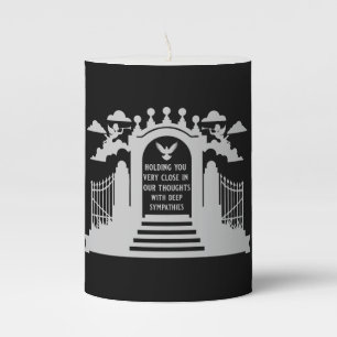 In Memory Funeral Gift Pillar Candle
