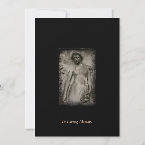 In Memory  Funeral Memorial Announcement