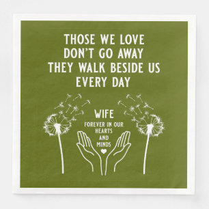 In Memory Funeral Reception Paper Dinner Napkins