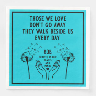 In Memory Funeral Reception Paper Dinner Napkins
