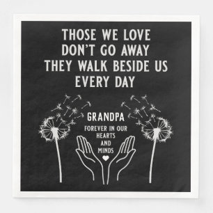 In Memory Funeral Reception Paper Dinner Napkins