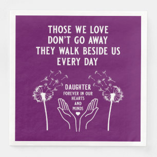 In Memory Funeral Reception Paper Dinner Napkins