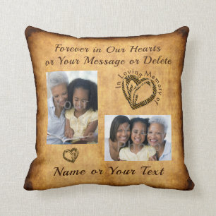In Memory Gifts of Personalized Memorial Pillows