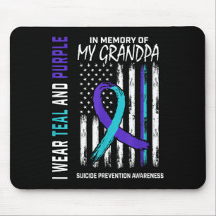 In Memory Grandpa Suicide Awareness Prevention Ame Mouse Pad