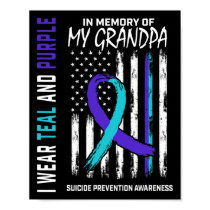In Memory Grandpa Suicide Awareness Prevention Ame Poster