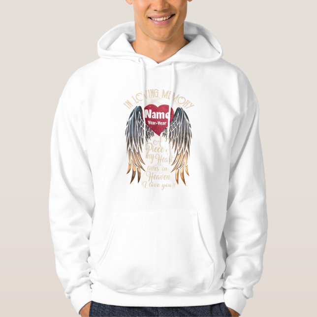 In Memory loving - PERSONALIZATION Hoodie (Front)