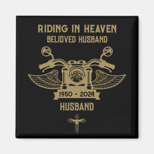 In Memory Motorbike Rider Biker Funeral Magnet