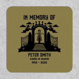 In Memory Motorbike Rider Biker Funeral Patch