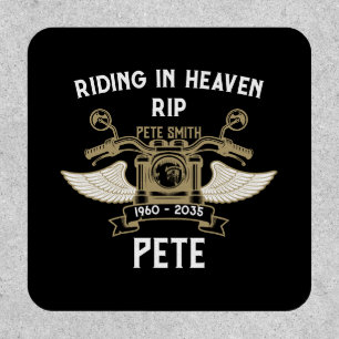 In Memory Motorbike Rider Biker Funeral Patch