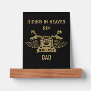 In Memory Motorbike Rider Biker Funeral Picture Ledge