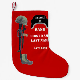 In memory of a fallen soldier   (Vietnam Era) Small Christmas Stocking