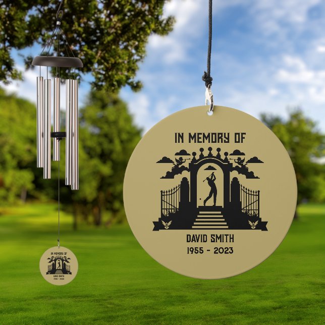 In Memory Of A Golfers Funeral Wind Chime (Outdoor)