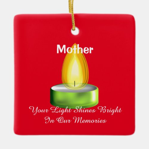 In Memory Of A Loved  One Ceramic Ornament