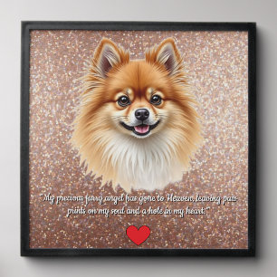 In Memory of a Pomeranian Peel And Stick Photo Tile