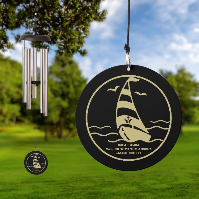 In Memory Of A  Sailor Garden Wind Chime (Outdoor)