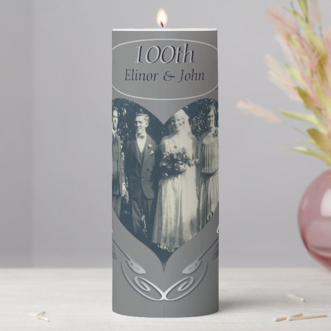 "In Memory of" Anniversary   Pillar Candle (In Situ)