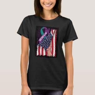 In Memory of Brother In Law Suicide Awareness USA  T-Shirt