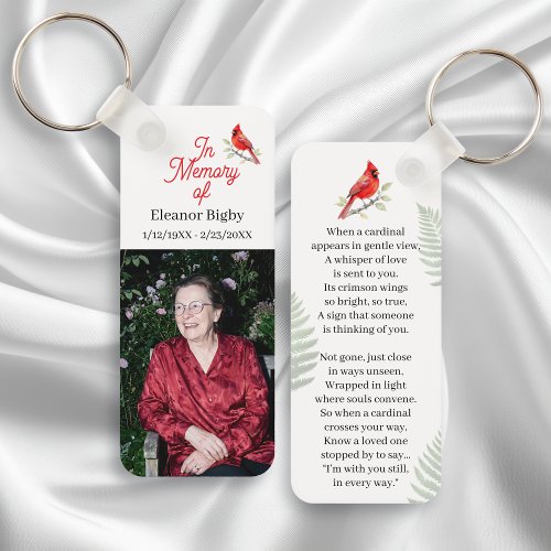 In Memory of | Cardinal Memorial Keepsake