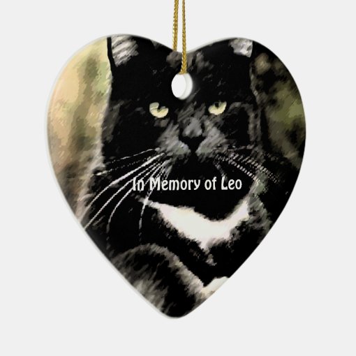 In Memory of Cat Christmas Photo Ornaments | Zazzle