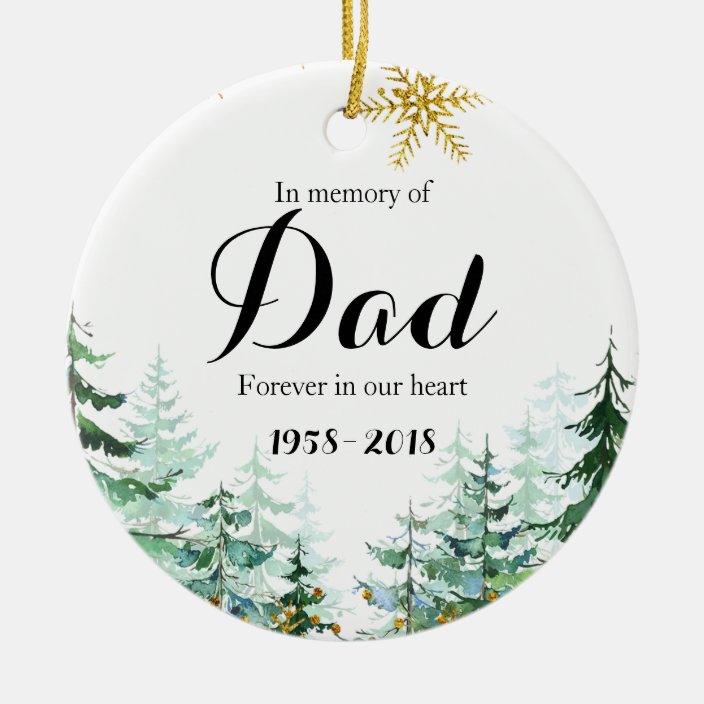 memorial ornaments for dad