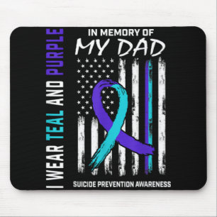 In Memory Of Dad Suicide Prevention Awareness Amer Mouse Pad