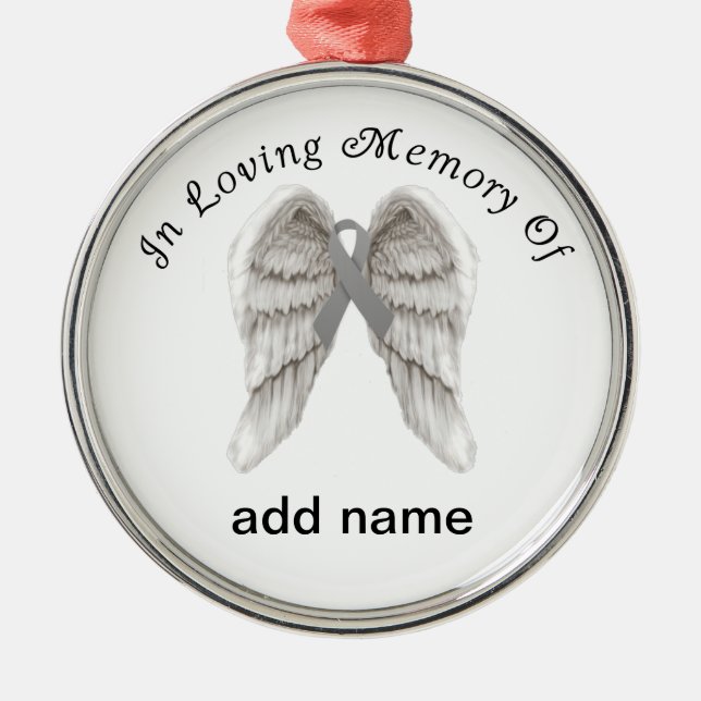 In Memory of Diabetes Awareness Christmas Ornament (Front)