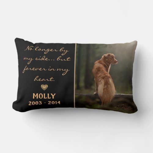 In Memory Of Dog Cat Pet Memorial Lumbar Pillow