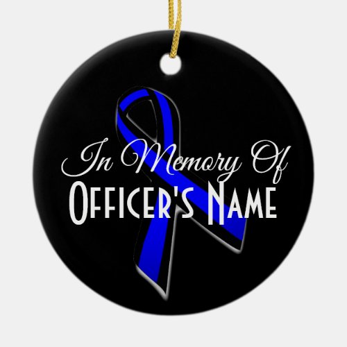 IN MEMORY OF FALLEN OFFICER ORNAMENT