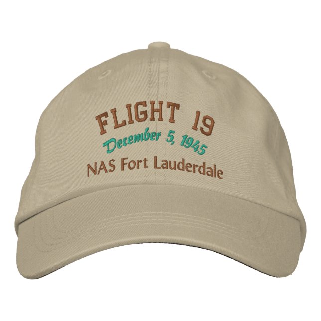 In Memory of Flight 19 Embroidered Baseball Cap (Front)