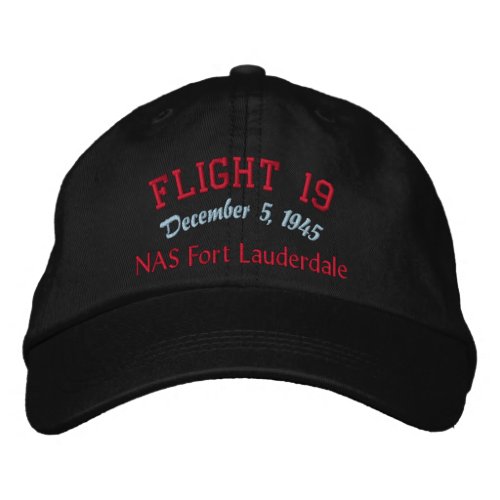 In Memory of Flight 19 Embroidered Baseball Cap