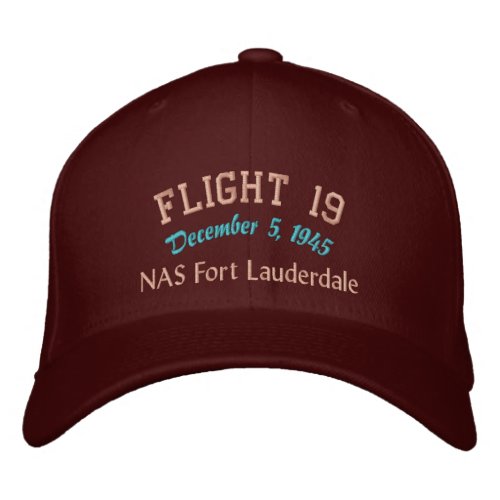 In Memory of Flight 19 Embroidered Baseball Hat