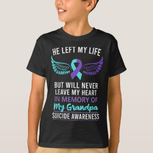 In Memory Of Grandpa Suicide Awareness Prevention  T-Shirt