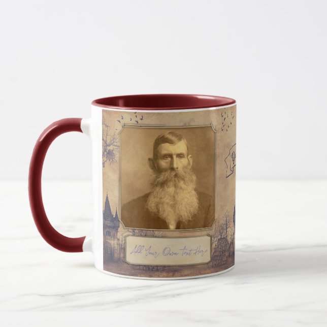 In Memory of Grandparents. Family Old fashioned Mug (Left)
