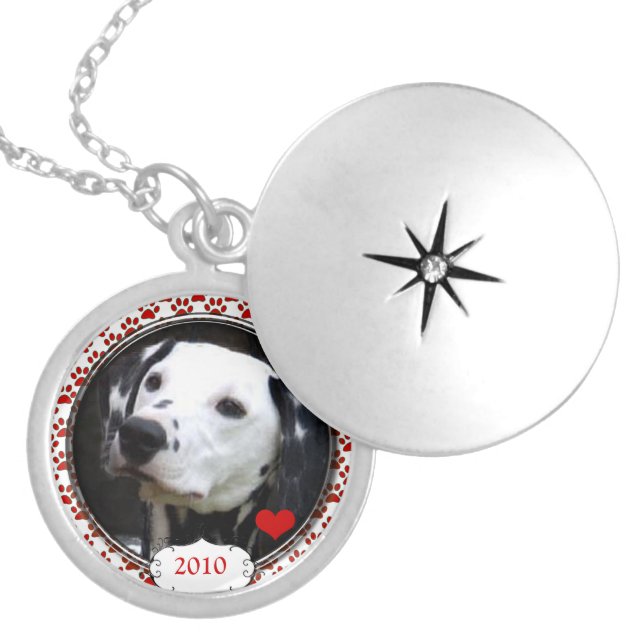 In Memory of Heart Your Dog Photo Necklace (Front)