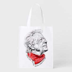In Memory of Humanitarian President Jimmy Carter Grocery Bag