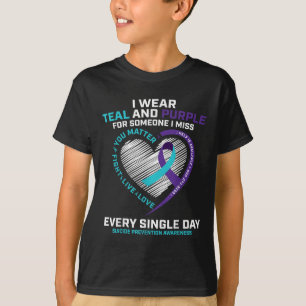 In Memory Of I Miss Son Mom Dad Suicide Prevention T-Shirt