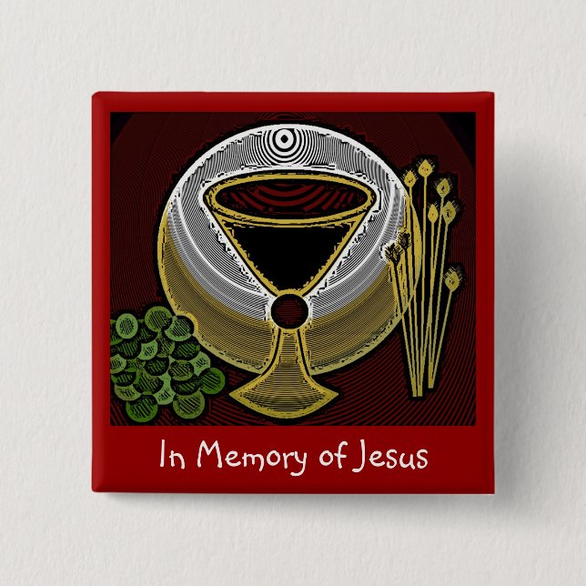 In Memory of Jesus Button (Front)