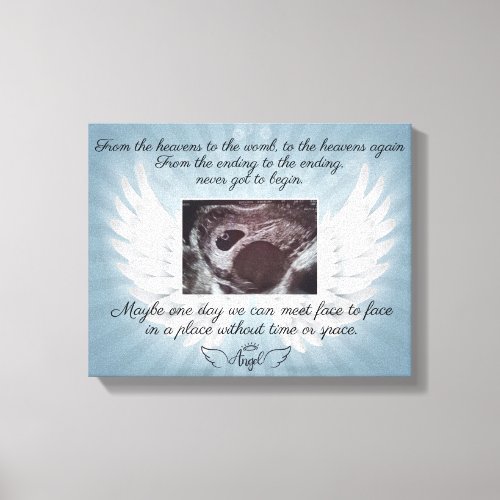 In Memory of loss baby Canvas Print