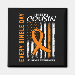 In Memory Of Loved One Gifts Cousin Leukemia Aware Magnet
