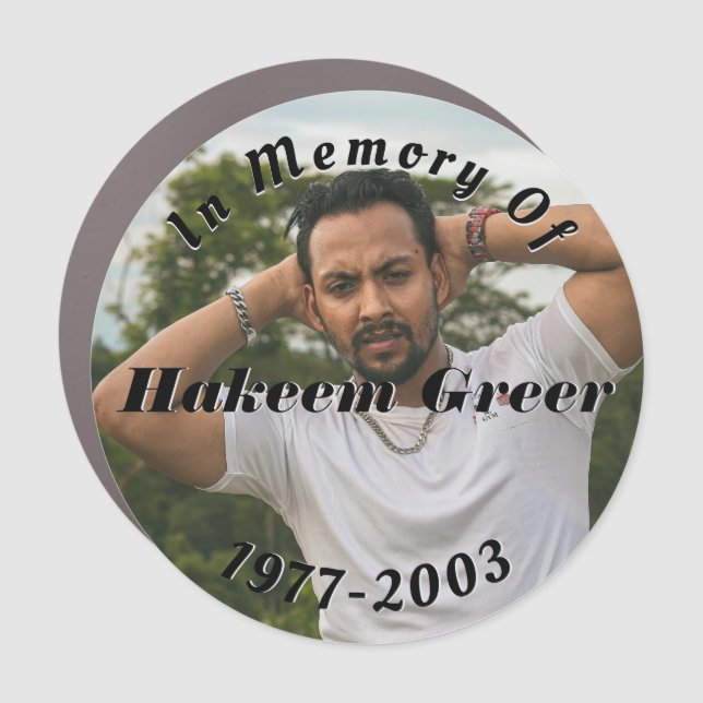 In Memory Of Memorial Bumper Car Magnet (Front)