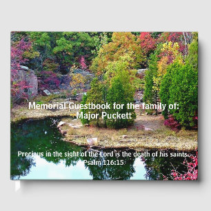 In Memory Of Memorial Funeral Guest Registry Guest Book