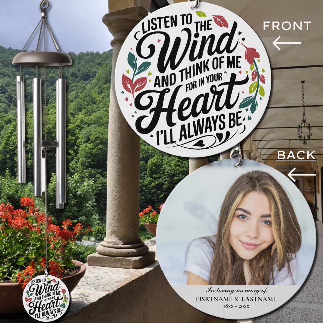 In Memory of  | Memorial | Remembrance Gift Wind Chime (Creator Uploaded)