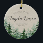 In Memory of Mom Christmas Ornament<br><div class="desc">In Memory of Mom Christmas Ornament
Can be changed into any text</div>