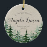 In Memory of Mom Christmas Ornament<br><div class="desc">In Memory of Mom Christmas Ornament
Can be changed into any text</div>