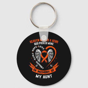In Memory Of My Aunt Leukemia Awareness Memorial G Keychain