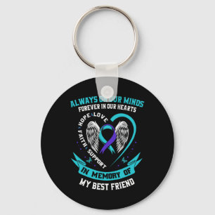 In Memory Of My Best Friend Suicide Awareness Prev Keychain