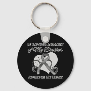 In Memory of My Brother - Brain Cancer Keychain
