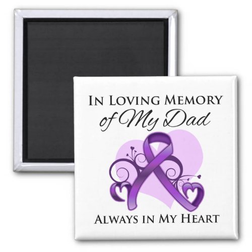 In Memory of My Dad _ Pancreatic Cancer Magnet